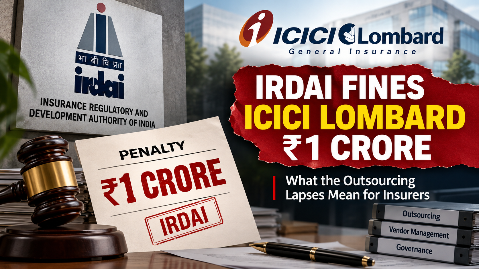 IRDAI Fines ICICI Lombard ?1 Crore: What the Outsourcing Lapses Mean for Insurers – NewEdgePolicy